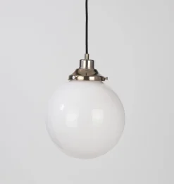 Gentry Opal Glass Globe Pendant Light
