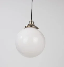 Gentry Opal Glass Globe Pendant Light