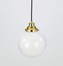 Gentry Opal Glass Globe Pendant Light