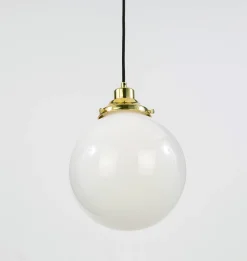 Gentry Opal Glass Globe Pendant Light
