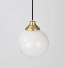 Gentry Opal Glass Globe Pendant Light