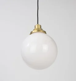Gentry Opal Glass Globe Pendant Light