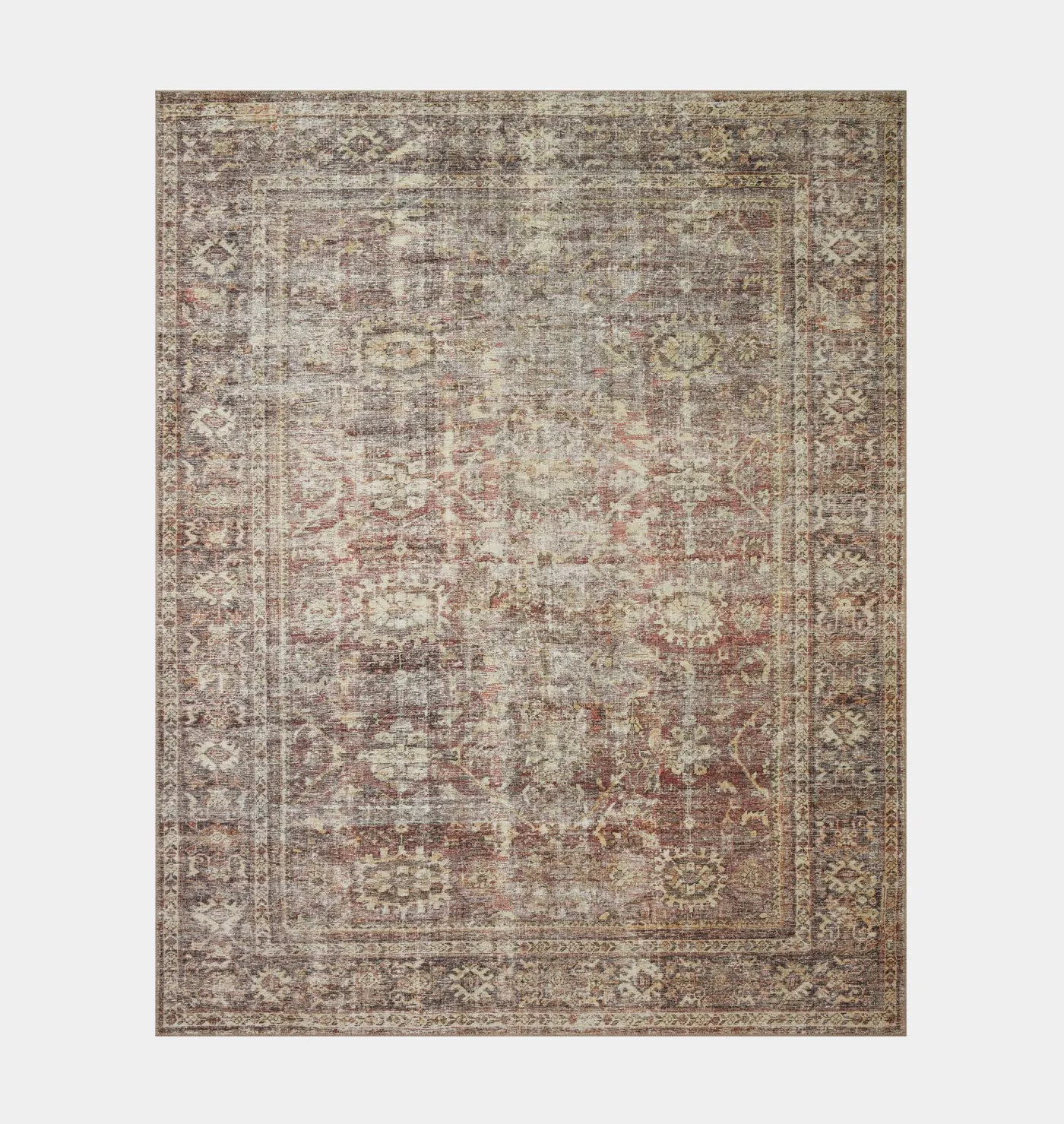 Georgie GER-06 Bordeaux / Antique Area Rug