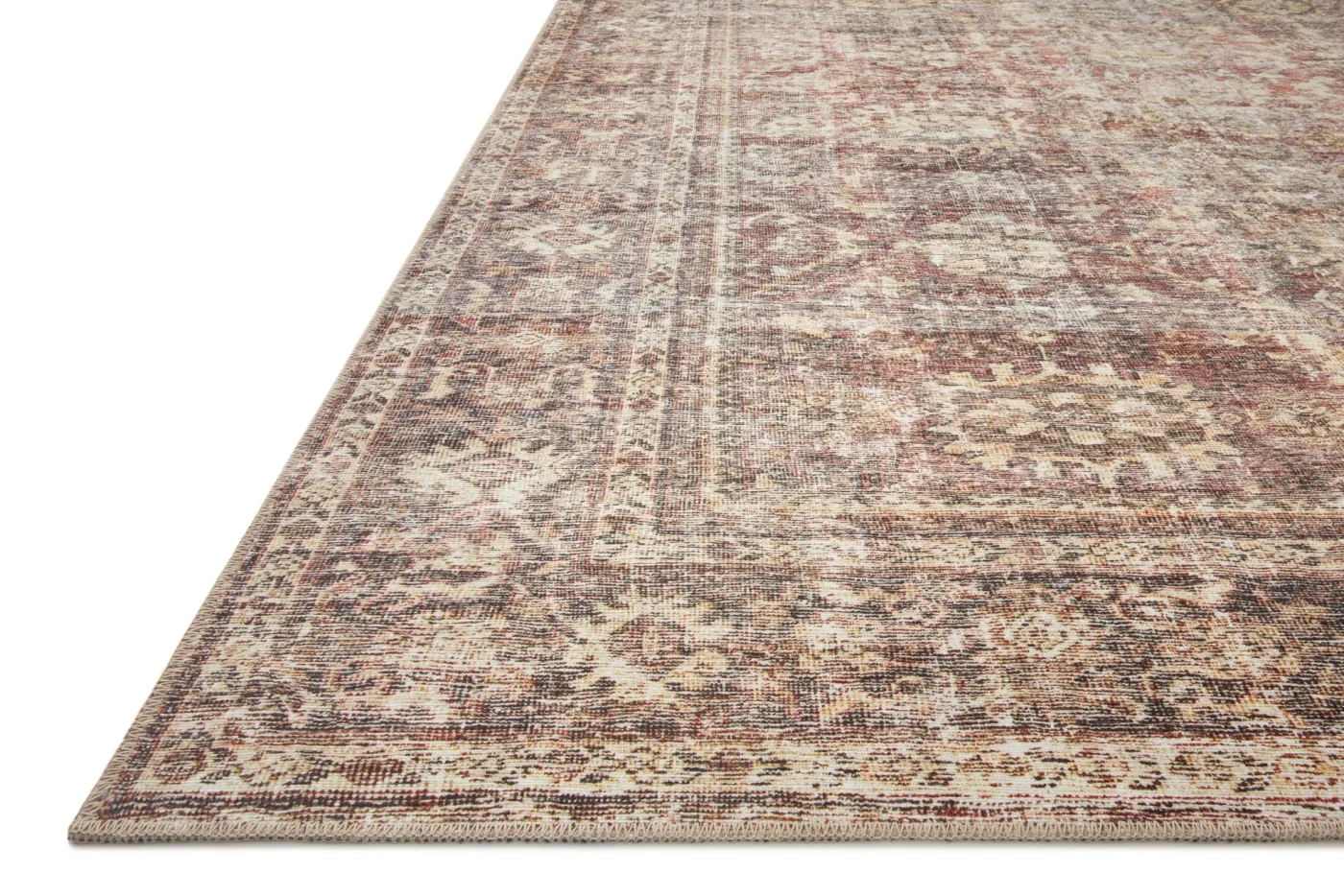 Georgie GER-06 Bordeaux / Antique Area Rug
