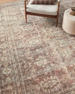 Georgie GER-06 Bordeaux / Antique Area Rug