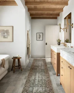 Georgie GER-07 Moss / Salmon Area Rug
