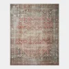 Georgie GER-01 Red / Navy Area Rug