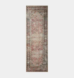 Georgie GER-01 Red / Navy Area Rug