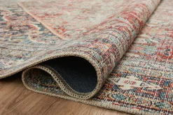 Georgie GER-01 Red / Navy Area Rug