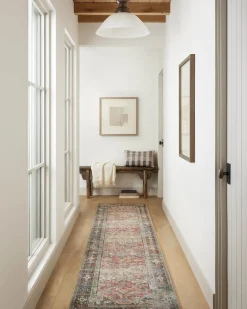 Georgie GER-01 Red / Navy Area Rug