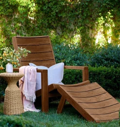 Graham Outdoor Lounge Chair and Ottoman