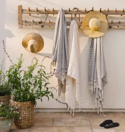 Hand-Woven Rattan Basket w/ Handles