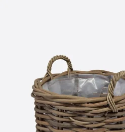 Handwoven Rattan Planter