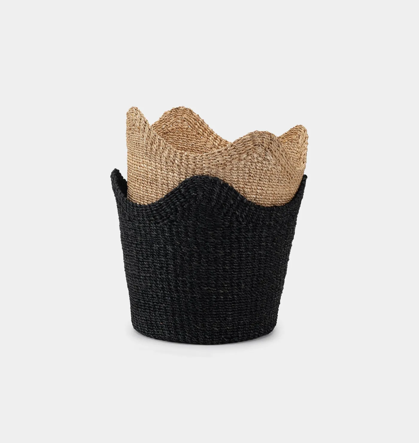 Handwoven Scallop Basket