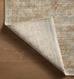 Heritage HER-06 Aqua / Terracotta Area Rug