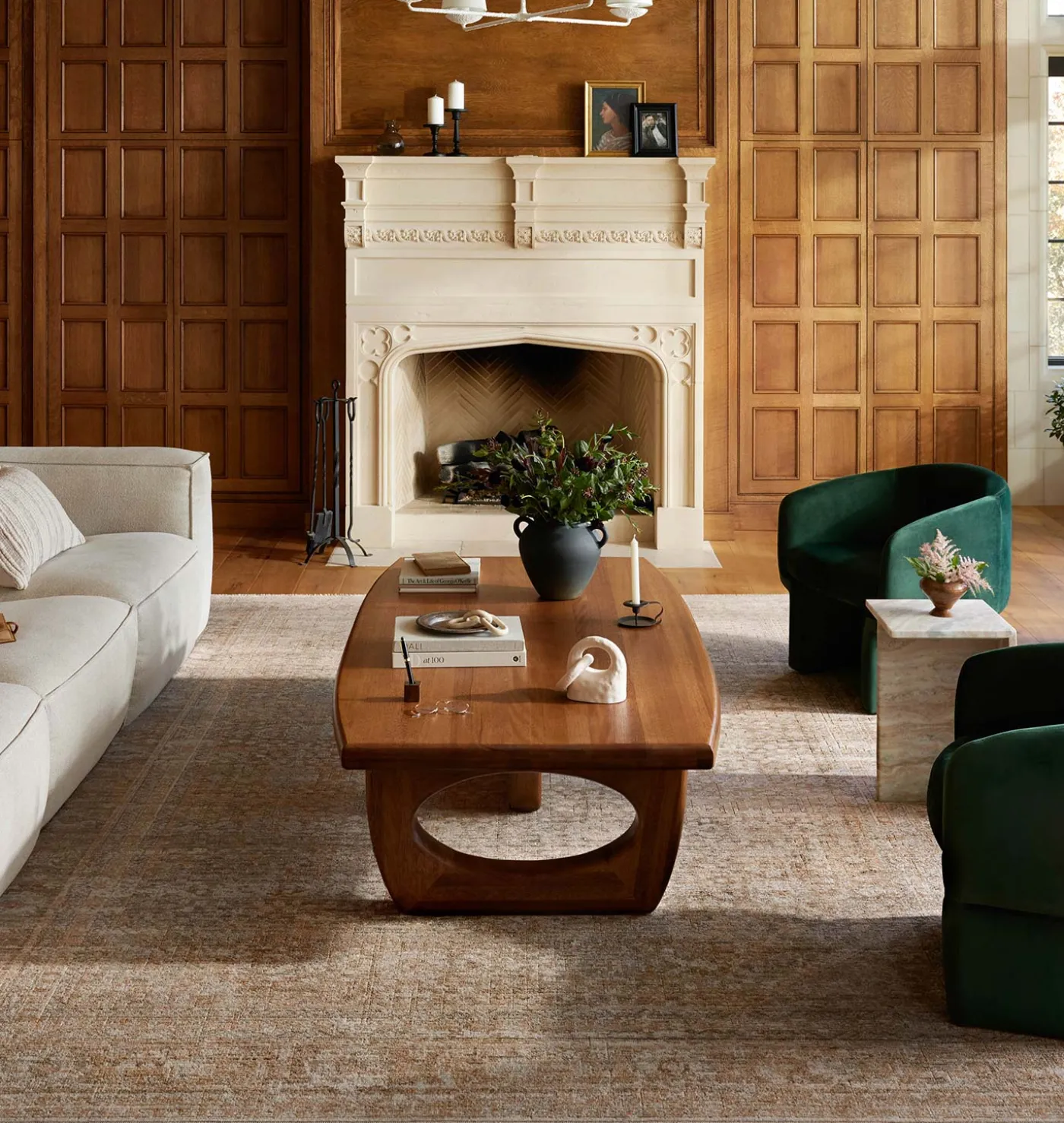 Heritage HER-01 Clay / Natural Area Rug