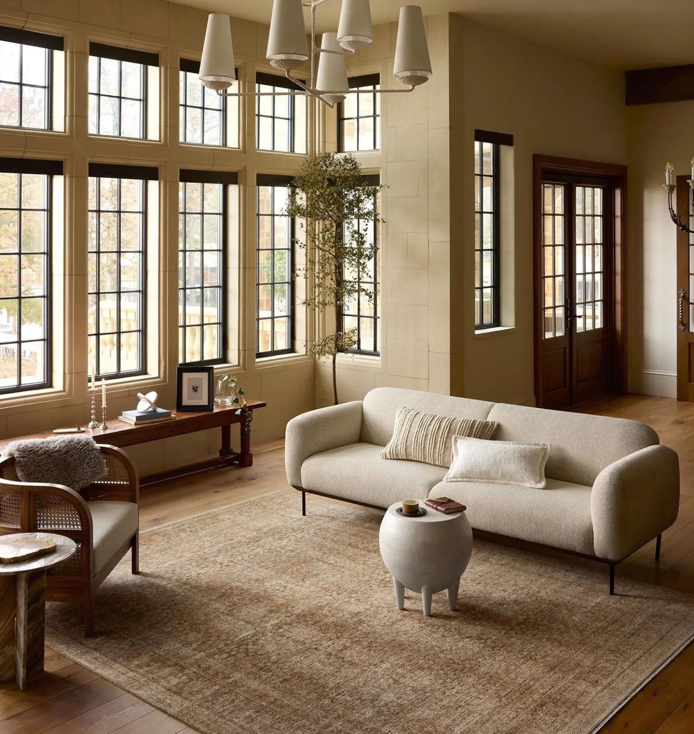 Heritage HER-01 Clay / Natural Area Rug