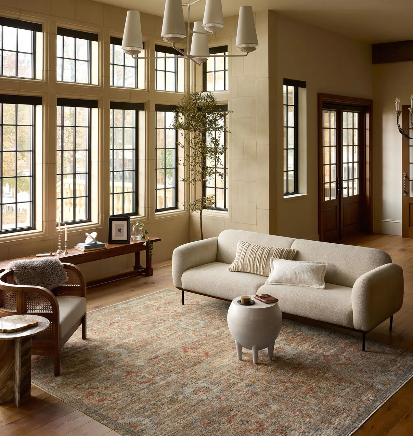 Heritage HER-10 Grey / Sunset AREA Rug