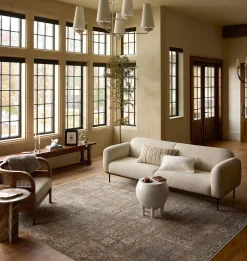 Heritage HER-07 Mocha / Denim Area Rug