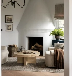 Heritage HER-07 Mocha / Denim Area Rug