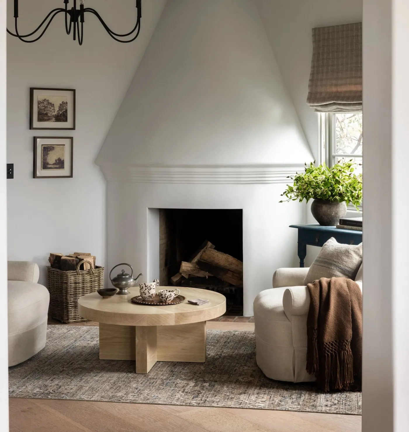 Heritage HER-07 Mocha / Denim Area Rug
