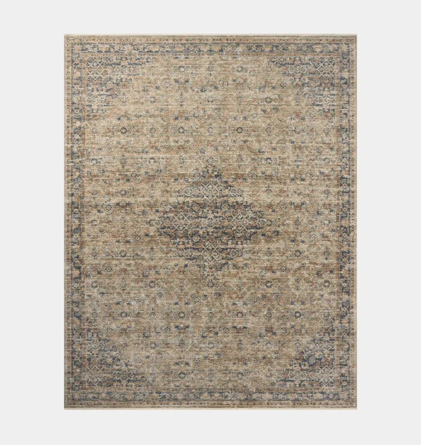 Heritage HER-08 Sage / Navy Area Rug