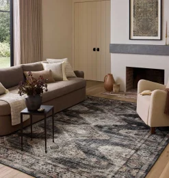 Josie JOS-04 Ink / Earth Washable Area Rug