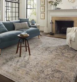 Katherine KES-02 Charcoal / Gold Area Rug