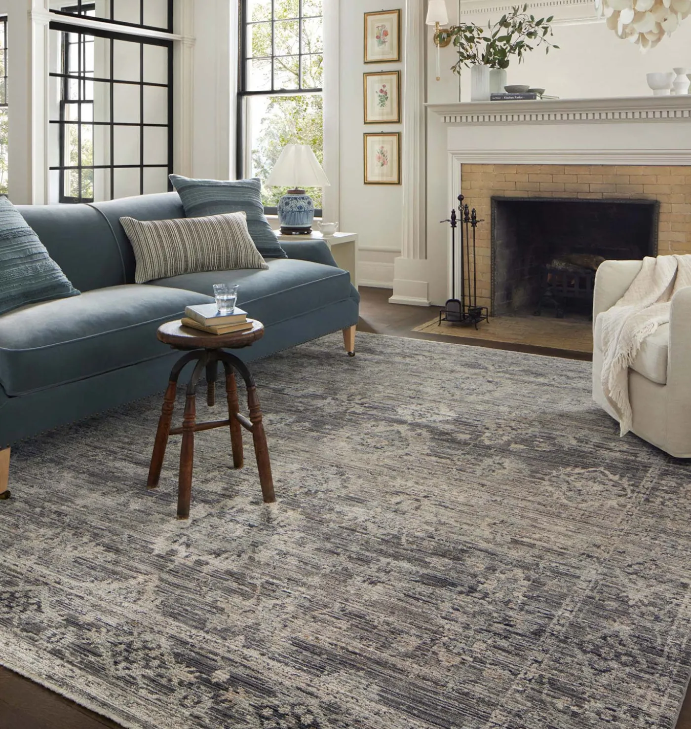 Katherine KES-05 Graphite / Jade Area Rug
