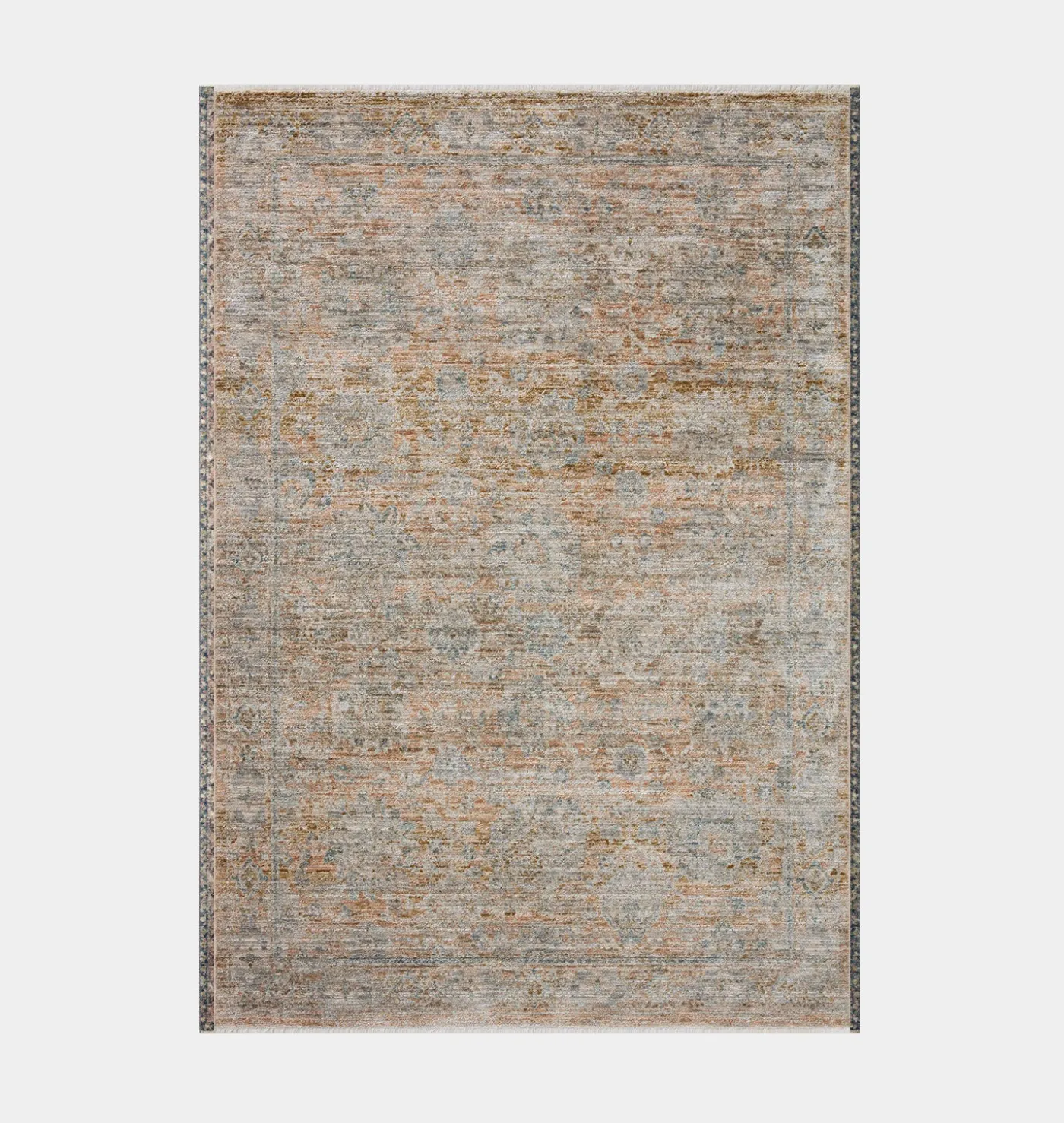 Katherine KES-02 Terracotta / Smoke Area Rug