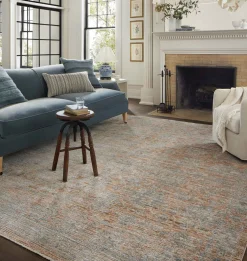 Katherine KES-02 Terracotta / Smoke Area Rug