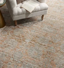 Katherine KES-02 Terracotta / Smoke Area Rug
