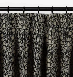 Keya Noir Curtain Panel