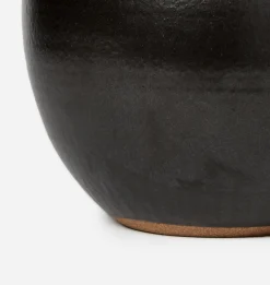 Large Iron Black Orb Lamp