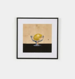 Lemon Cup by Coup D'esprit Framed Print