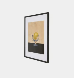 Lemon Cup by Coup D'esprit Framed Print