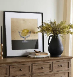 Lemon Cup by Coup D'esprit Framed Print