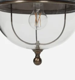 Livorno Brass & Glass Globe Pendant