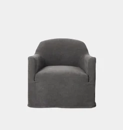 Lowell Slipcover Swivel Chair