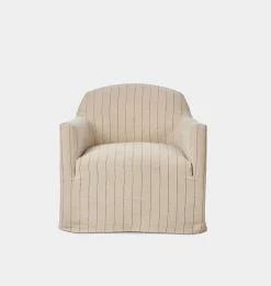 Lowell Slipcover Swivel Chair