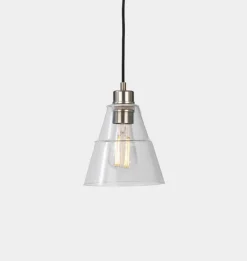 Lyx Clear Glass Cone Pendant Light