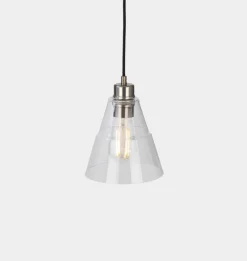 Lyx Clear Glass Cone Pendant Light