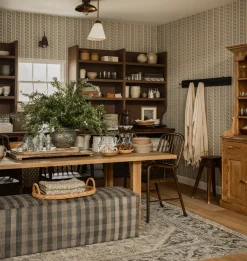 Marisol Stripe Grasscloth Wallpaper