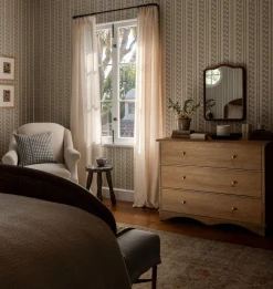 Marisol Stripe Grasscloth Wallpaper