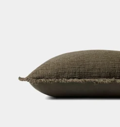 Meadowlark Pillow 22'' x 22'' Dark Green