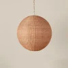 Merida Rattan Round Chandelier