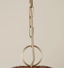 Merida Rattan Round Chandelier