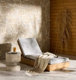Mina Outdoor Chaise Lounge
