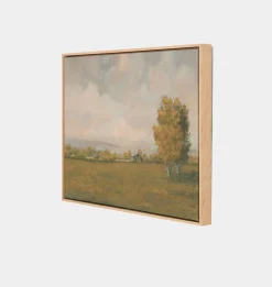 Misty Morning Cabin by Lori Marie Framed Print
