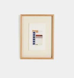 Motif Bleu by Shaina Page Framed Print